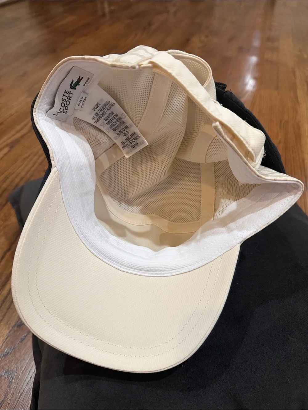 Lacoste White Men's Performance Tennis Cap